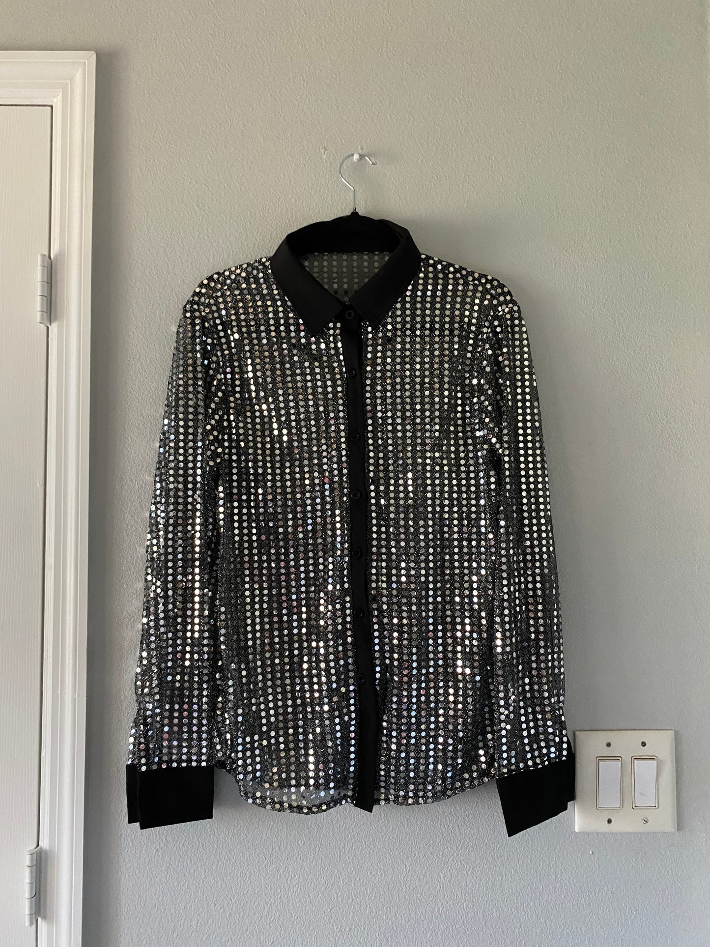 Sparkle Button up Top