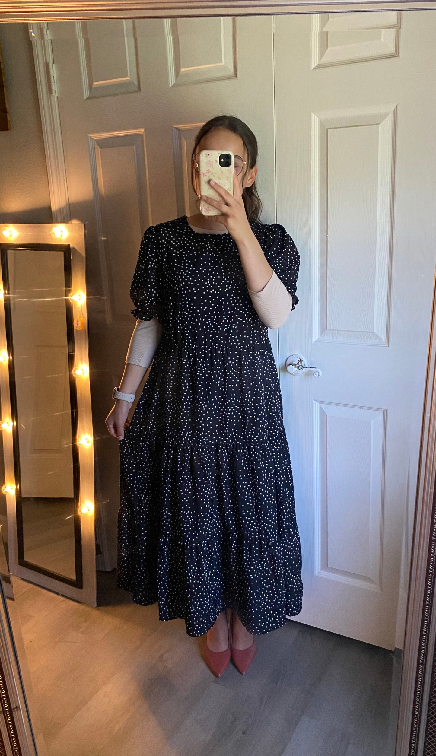 Black and white dress