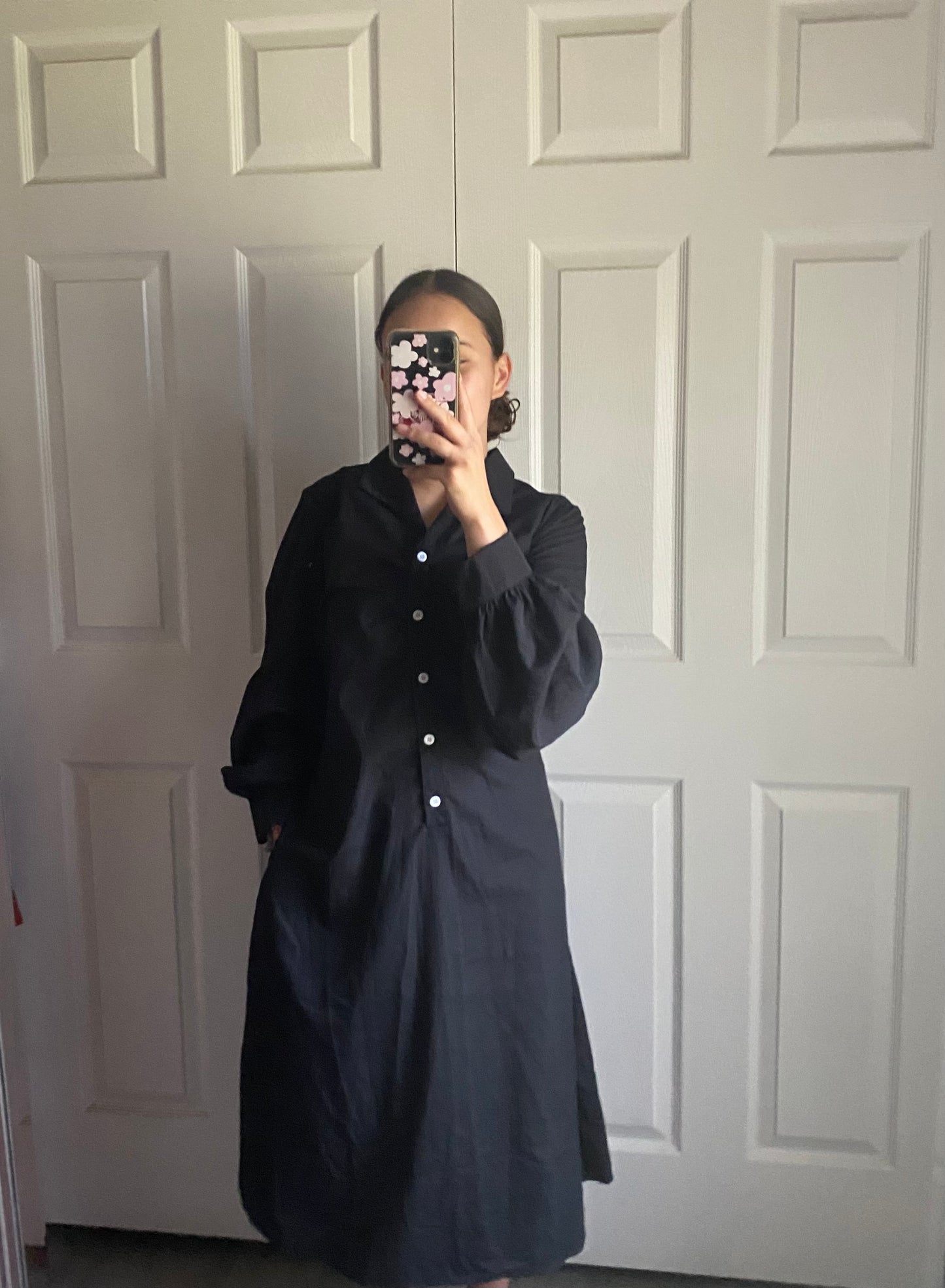 Black Button Up Dress