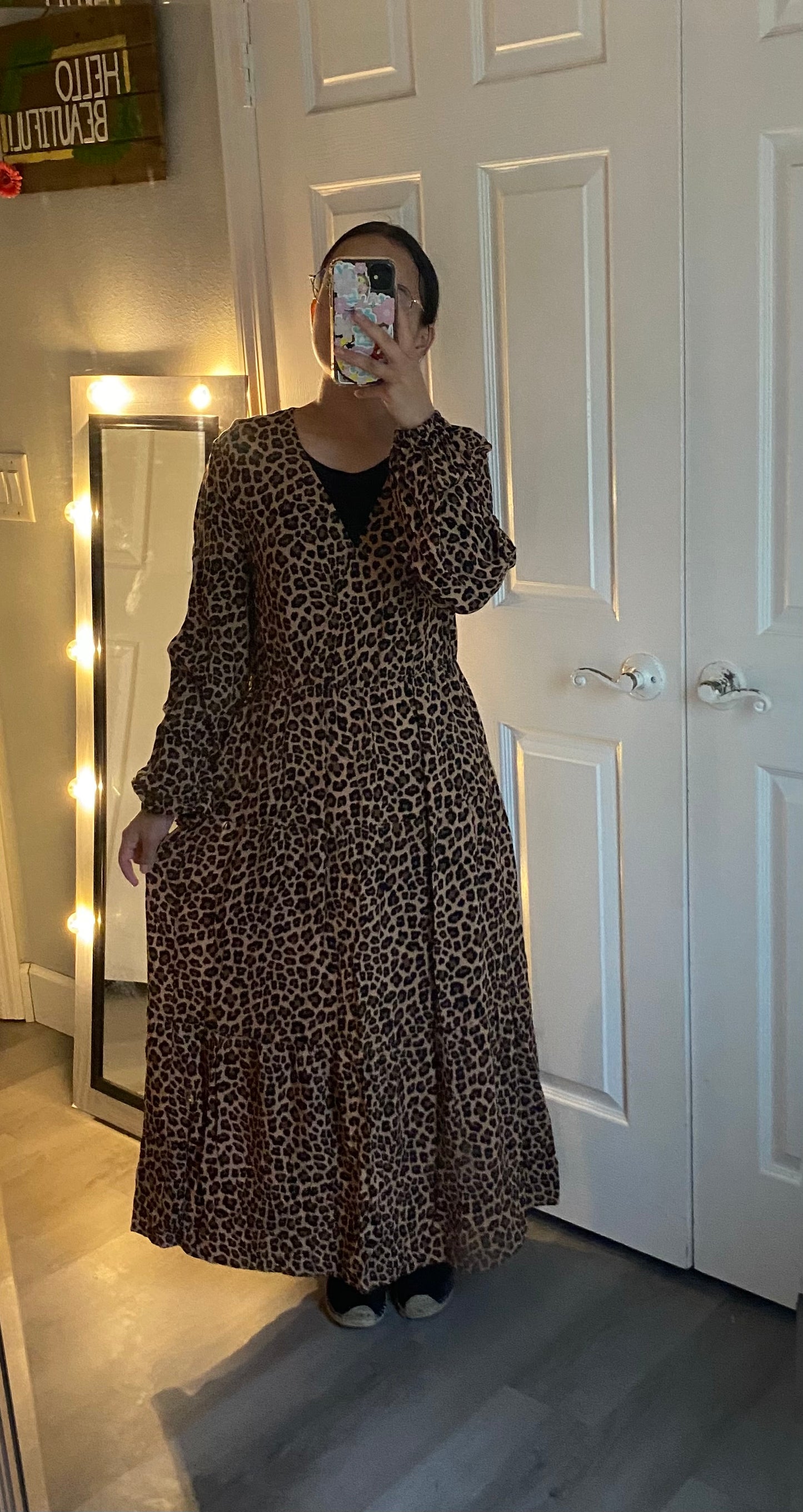 Cheetah print dress