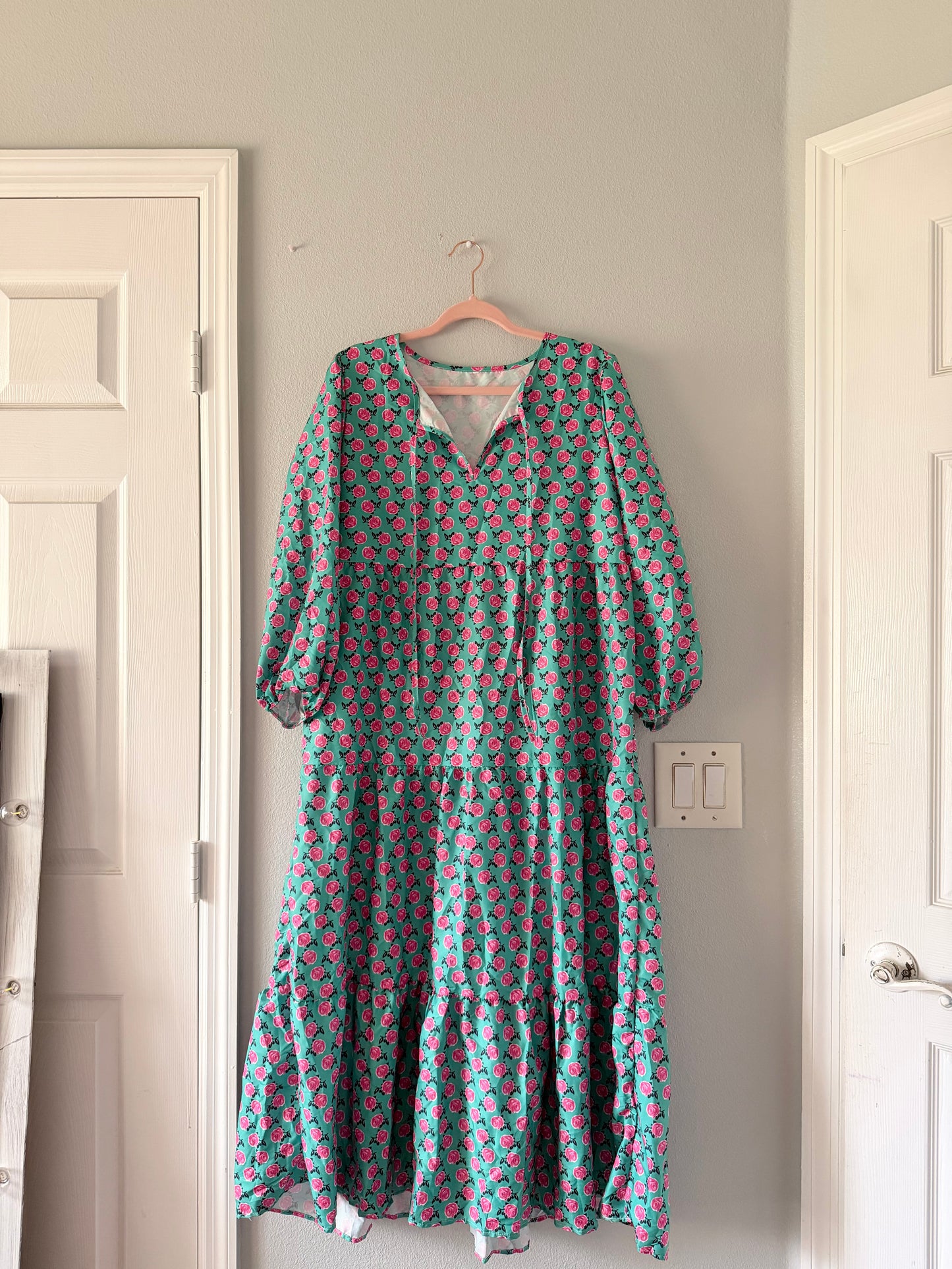 The Pink and Green dress