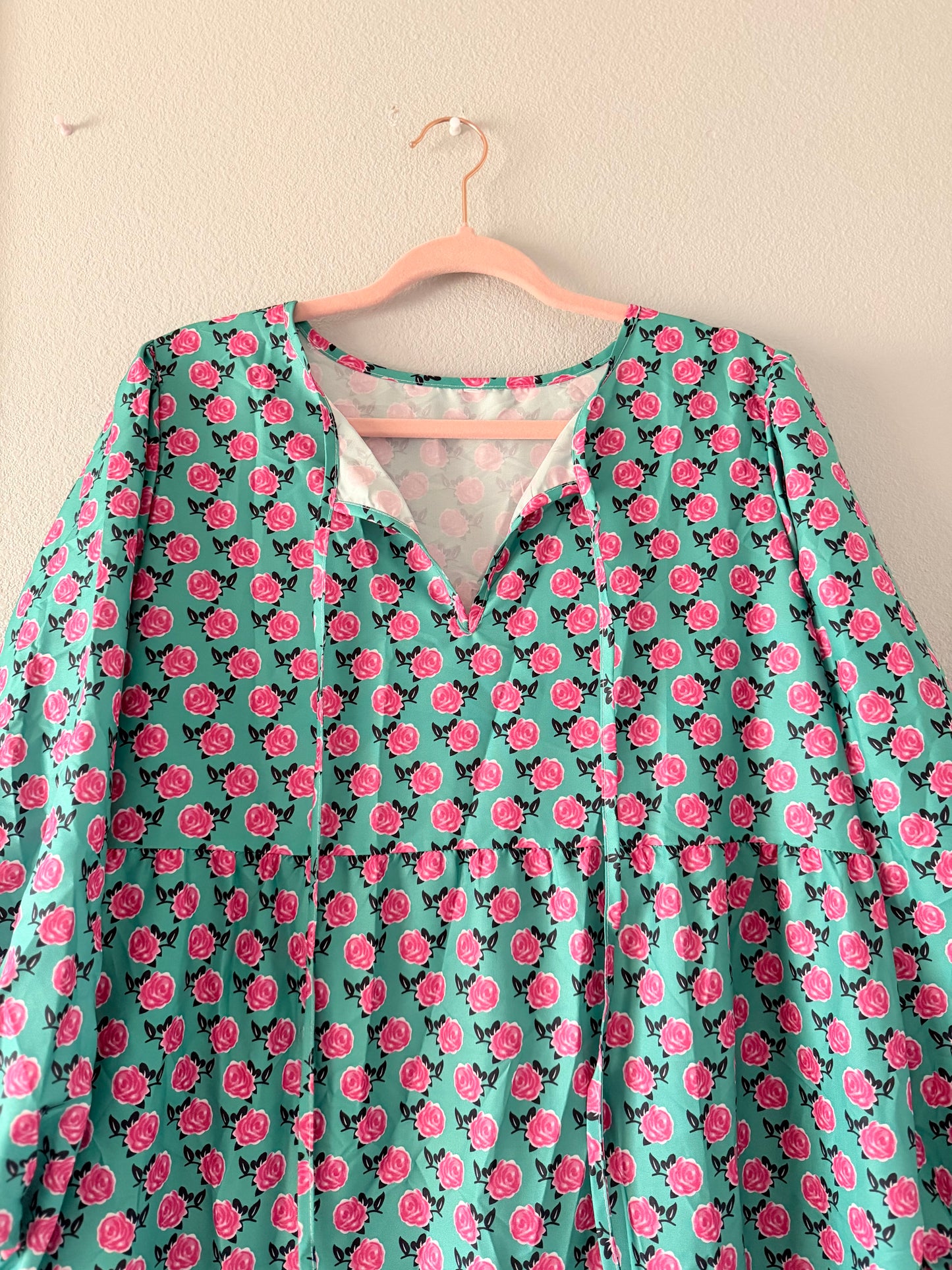 The Pink and Green dress