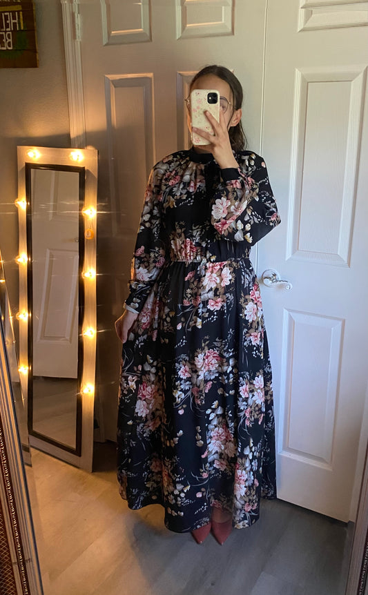 Black floral