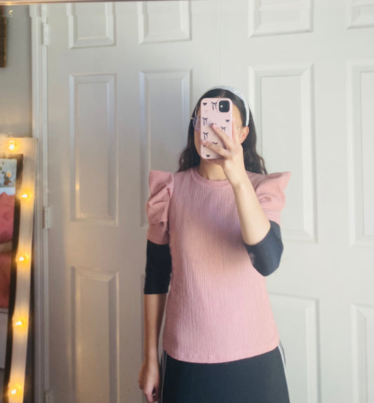 Pink Ruffle Top