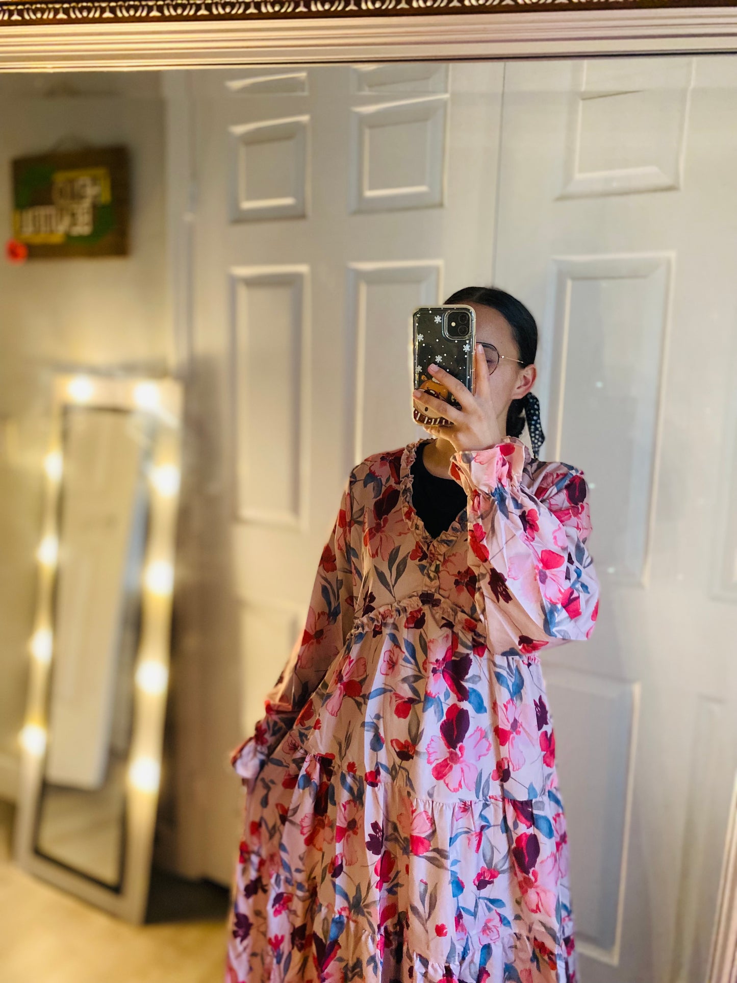 Pink Floral Dress
