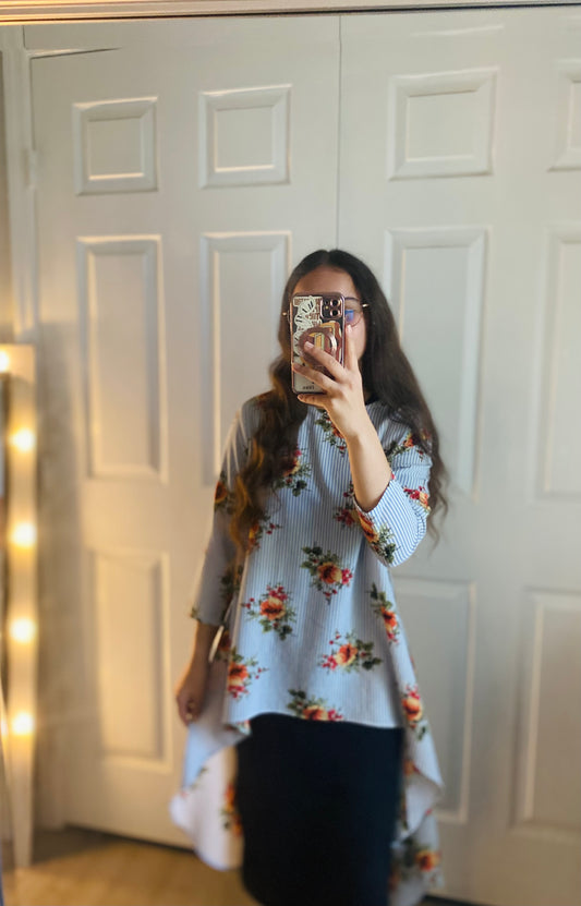 Blue and Orange Top