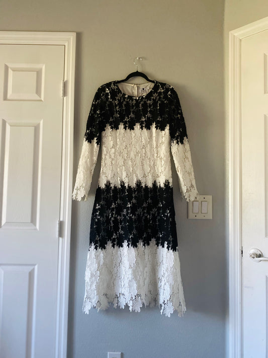 Black and White Dainty Jewels Dress