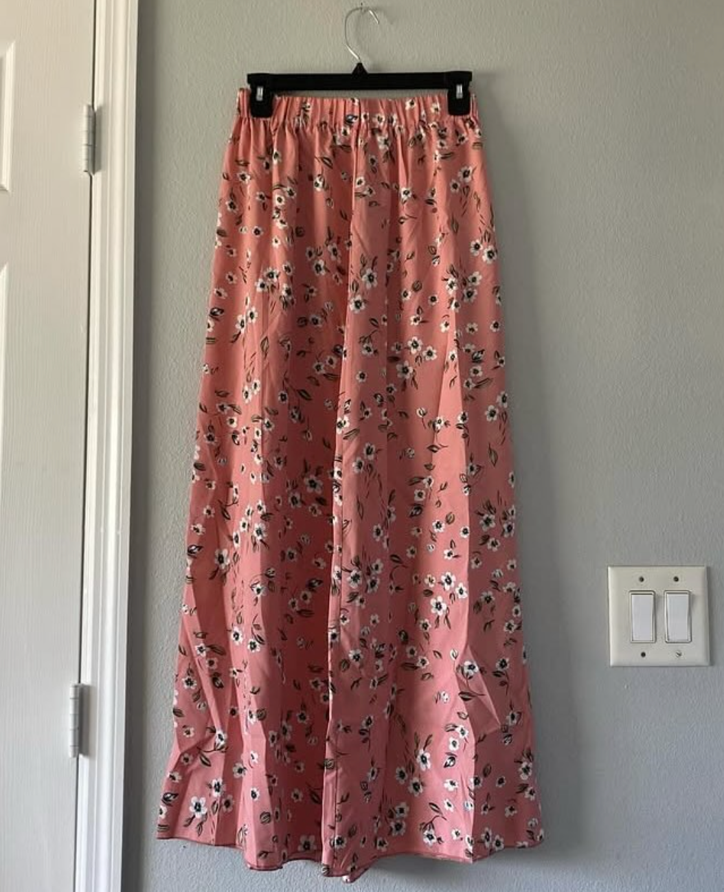 Pink Floral Skirt