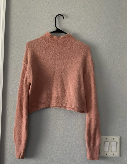 Pink Crop Top Sweater